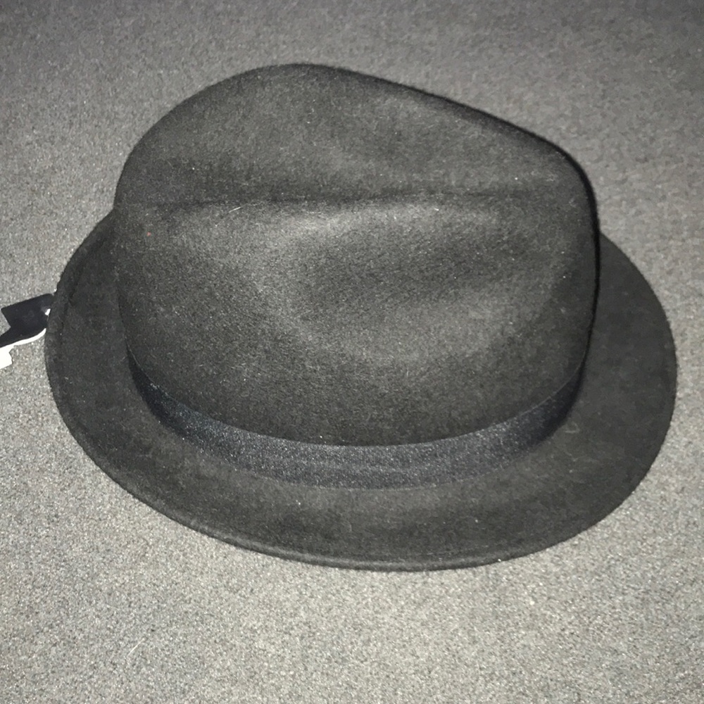 Pure wool black H&M fedora hat